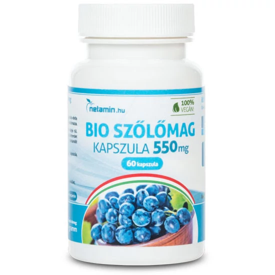 Netamin Bio Szőlőmag 550mg kapszula 60db