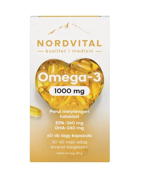 Nordvital Omega-3 Halolaj kapszula 60db