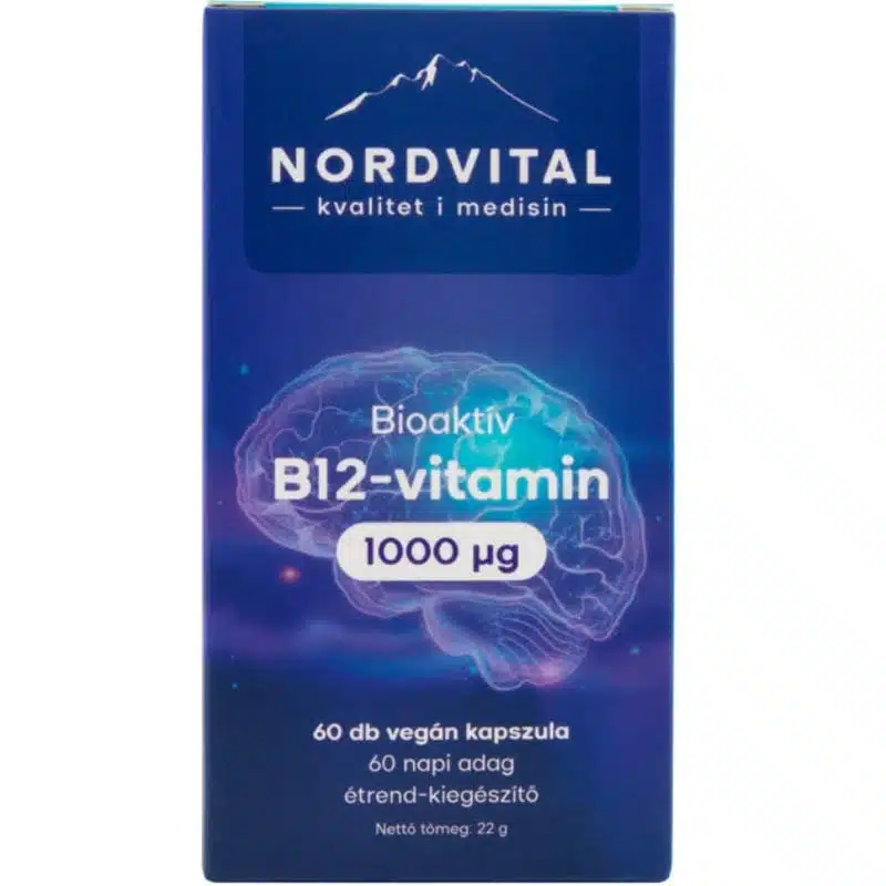 Nordvital B12-vitamin vegán kapszula 60db