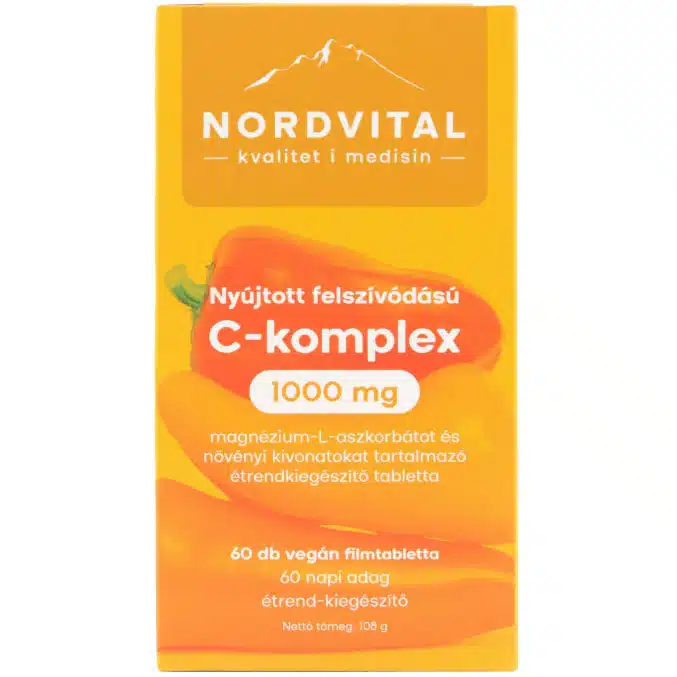 Nordvital C-vitamin 1000mg komplex Retard tabletta 60db