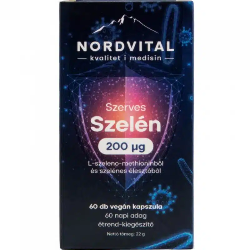 Nordvital Szerves Szelén vegán kapszula 60db 