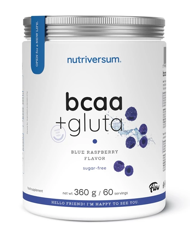 Nutriversum BCAA+GLUTA Sugar free kékmálna 360g