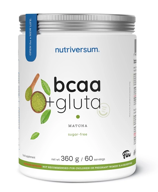 Nutriversum BCAA+GLUTA Sugar Free matcha 360g
