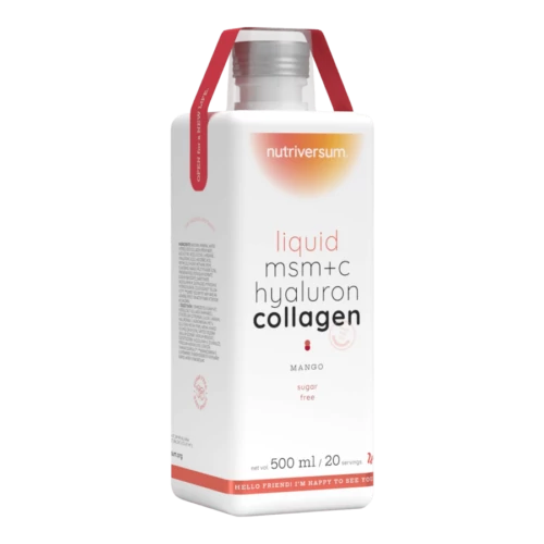 Nutriversum MSM+C Hyaluron Collagen Liquid mangó 500ml