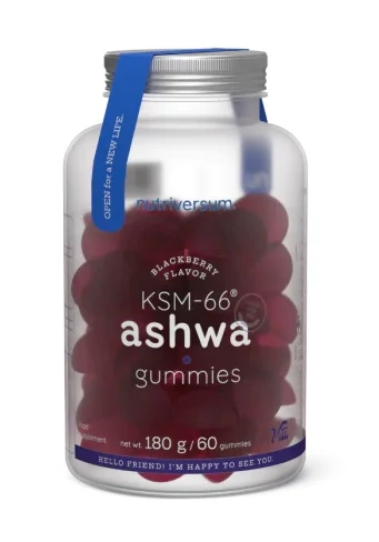 Nutriversum KSM-66 Ashwagandha gummies szeder ízű 60db