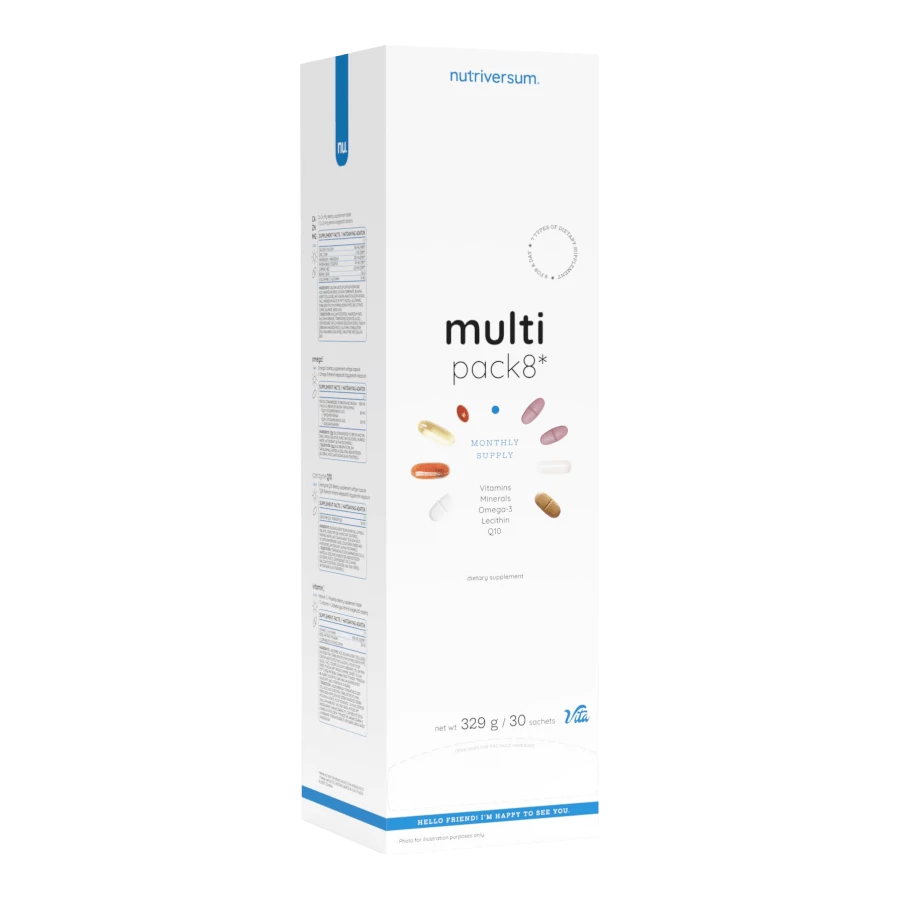 Nutriversum Multi Pack 8 multivitamin - 30 csomag