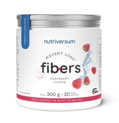 Nutriversum Weight Loss Fibers diétás rost italpor málna 300g