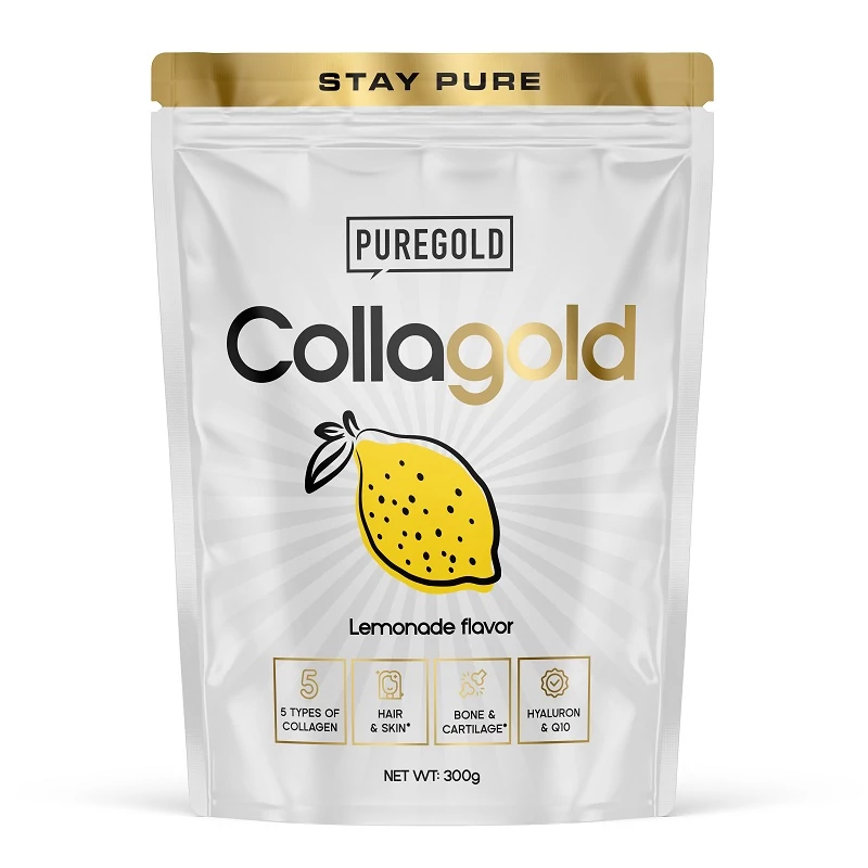 Pure Gold CollaGold Marha és Hal kollagén italpor limonádé 300g
