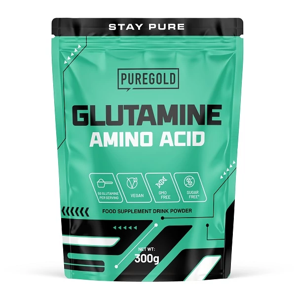 Pure Gold Glutamine Amino acid italpor ízesítetlen 300g