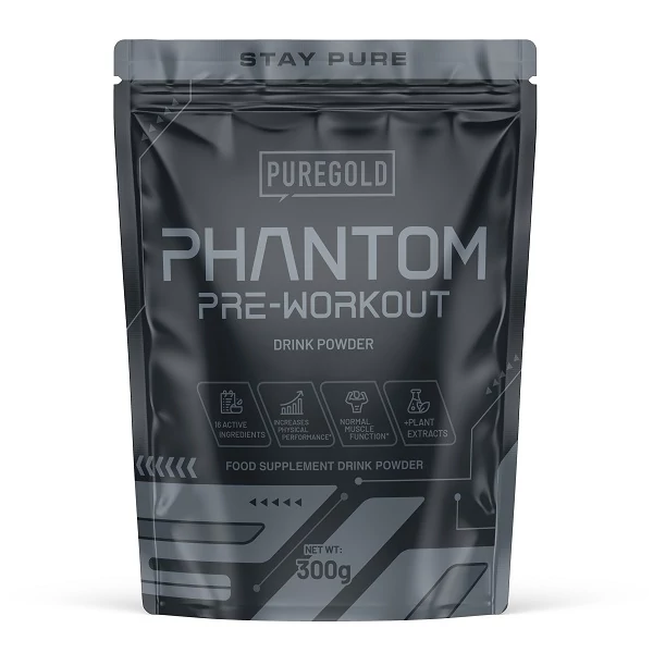 Pure Gold Phantom Pre-Workout edzés előtti italpor Ananász 300g