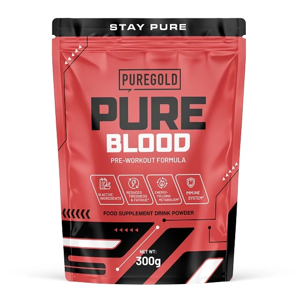 Pure Gold Pure Blood Pre-Workout energizáló Tutti Frutti 500g