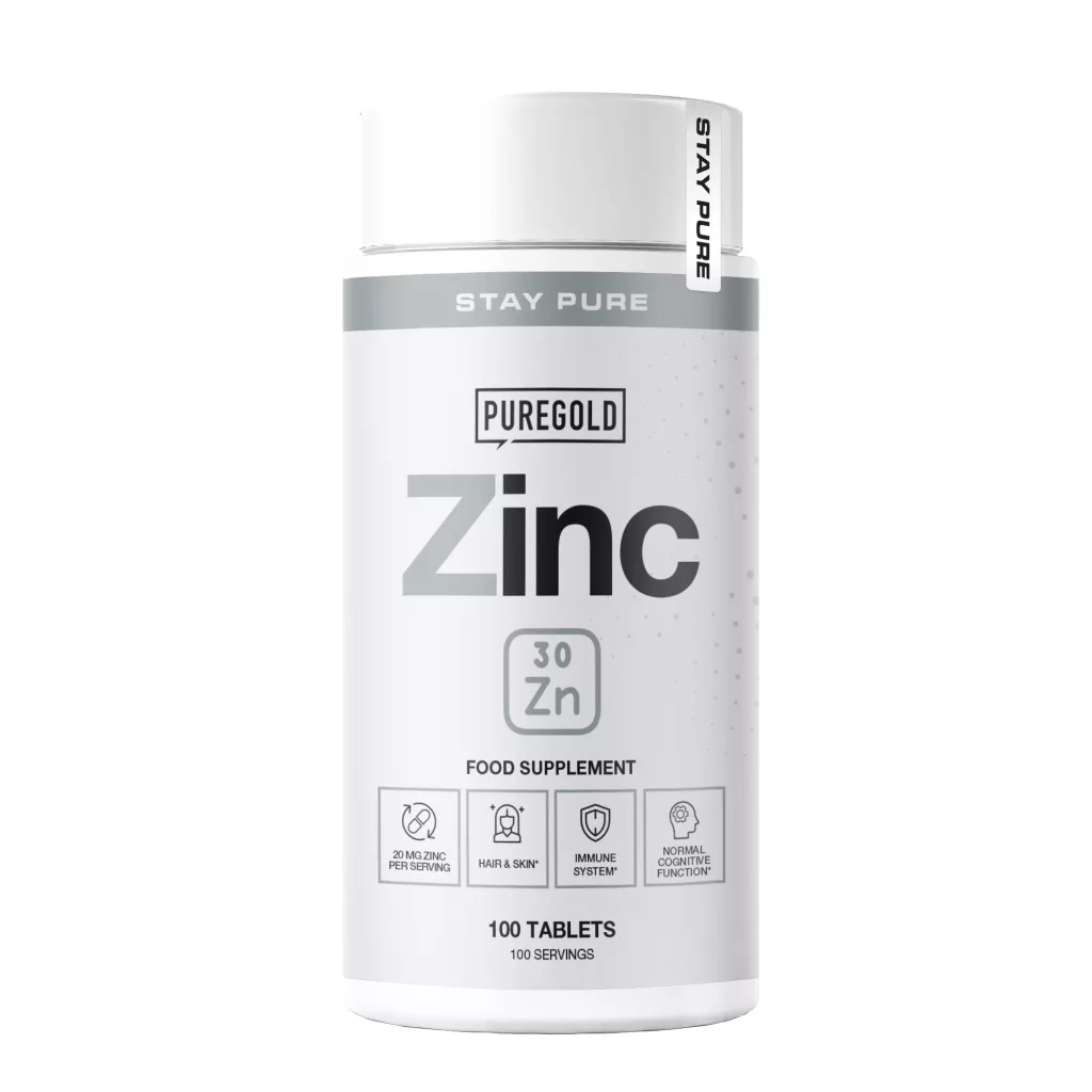 Pure Gold Cink 20mg tabletta 100db