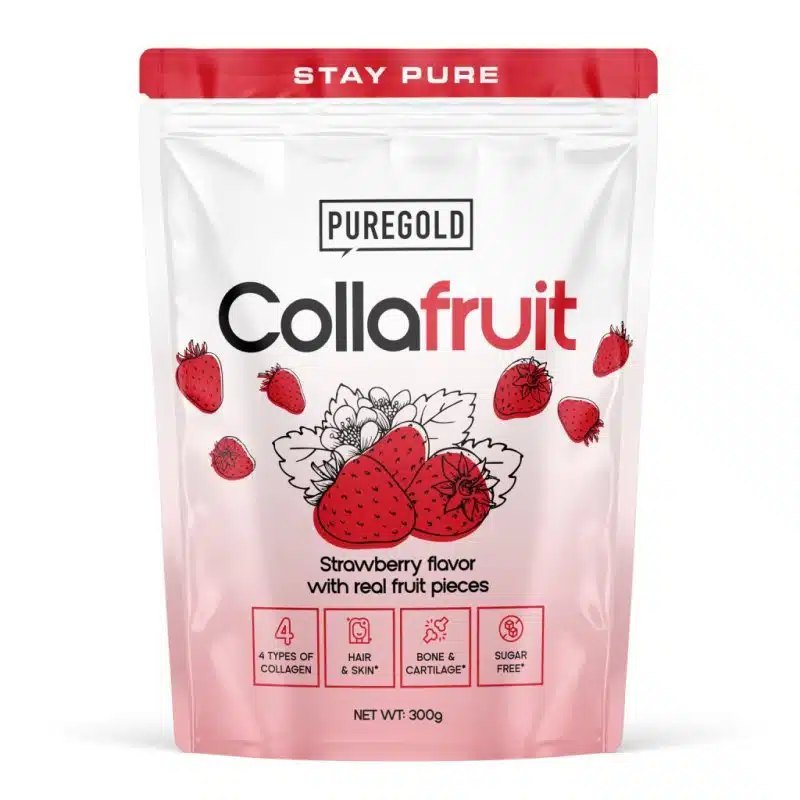 Pure Gold Collafruit Marha és Hal kollagén Eper 300g