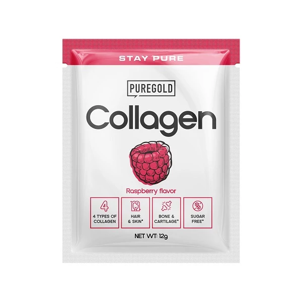 Pure Gold Collagen Marha kollagén italpor málna 12g
