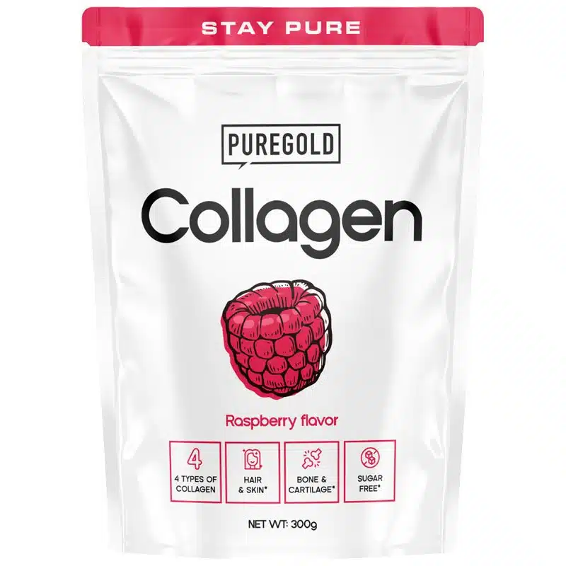 Pure Gold Collagen Marha kollagén italpor málna 300g