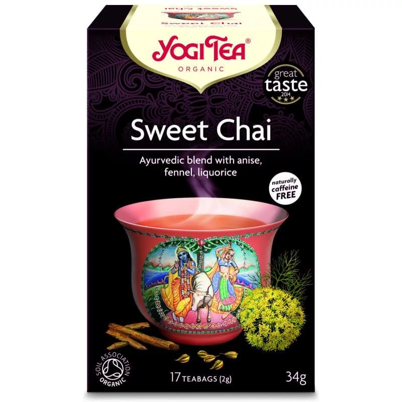 Yogi Bio Édes Chai tea filteres 17 db